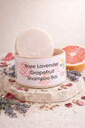 Shampoing solide à la rose, lavande et pamplemousse