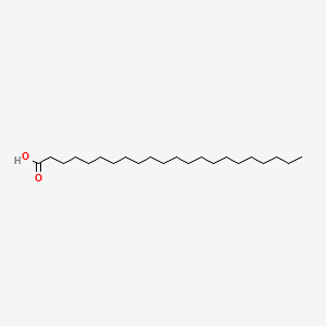 Structure moléculaire de Acide béhénique (Behenic Acid) — ingrédient actif en cosmétique naturel