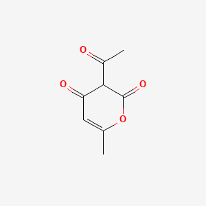 Structure moléculaire de Acide déhydroacétique (Dehydroacetic Acid) — ingrédient actif en cosmétique naturel
