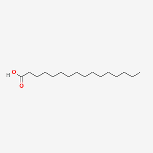 Structure moléculaire de Acide palmitique (Palmitic Acid) — ingrédient actif en cosmétique naturel