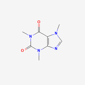 Structure moléculaire de Caféine (Caffeine) — ingrédient actif en cosmétique naturel