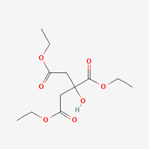 Structure moléculaire de Citrate de triéthyle (Triethyl Citrate) — ingrédient actif en cosmétique naturel
