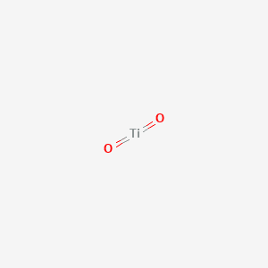 Structure moléculaire de Dioxyde de titane (CI 77891) — ingrédient actif en cosmétique naturel