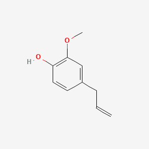 Structure moléculaire de Eugénol (Eugenol) — ingrédient actif en cosmétique naturel