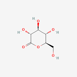 Structure moléculaire de Gluconolactone (Gluconolactone) — ingrédient actif en cosmétique naturel