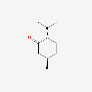 Structure moléculaire de Menthone (Menthone) — ingrédient actif en cosmétique naturel