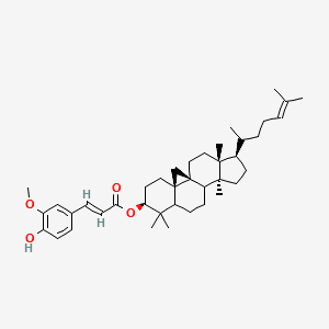 Structure moléculaire de Oryzanol (Oryzanol) — ingrédient actif en cosmétique naturel