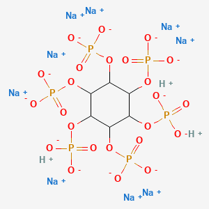 Structure moléculaire de Phytate de sodium (Sodium Phytate) — ingrédient actif en cosmétique naturel