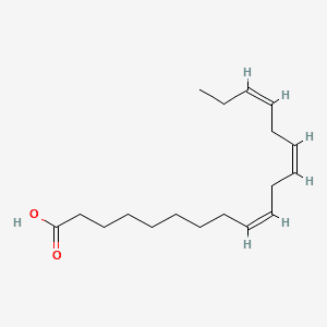 Structure moléculaire de Acide alpha-linolénique (Alpha-Linolenic Acid) — ingrédient actif en cosmétique naturel