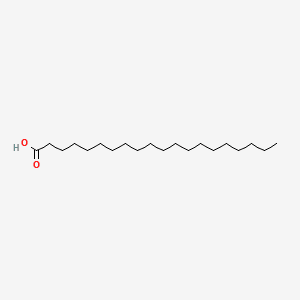 Structure moléculaire de Acide arachidique (Arachidic Acid) — ingrédient actif en cosmétique naturel