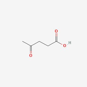 Structure moléculaire de Acide lévulinique (Levulinic Acid) — ingrédient actif en cosmétique naturel