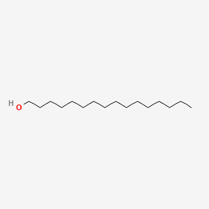 Structure moléculaire de Alcool cétylique (Cetyl Alcohol) — ingrédient actif en cosmétique naturel