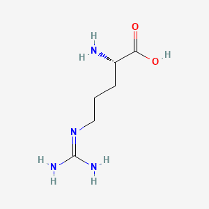 Structure moléculaire de Arginine (Arginine) — ingrédient actif en cosmétique naturel