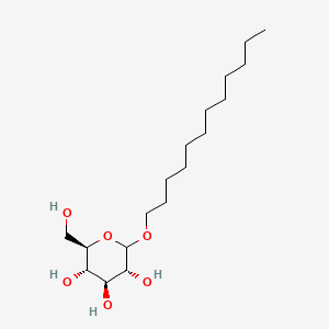 Structure moléculaire de Glucoside de lauryle (Lauryl Glucoside) — ingrédient actif en cosmétique naturel
