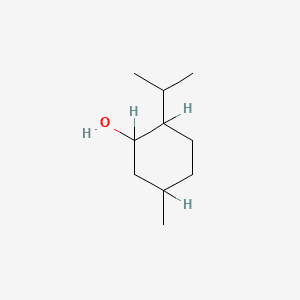 Structure moléculaire de Menthol (Menthol) — ingrédient actif en cosmétique naturel