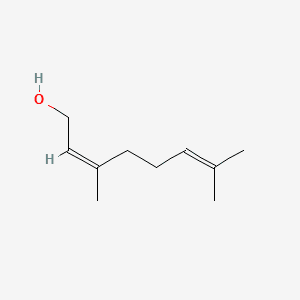 Structure moléculaire de Nérol (Nerol) — ingrédient actif en cosmétique naturel