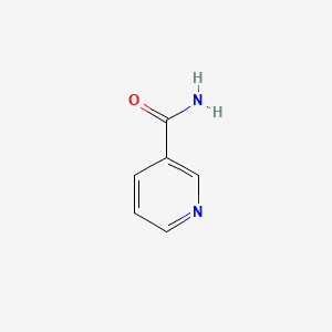 Structure moléculaire de Niacinamide (Niacinamide (Vitamin B3)) — ingrédient actif en cosmétique naturel