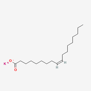 Structure moléculaire de Oléate de potassium (Potassium Oleate) — ingrédient actif en cosmétique naturel