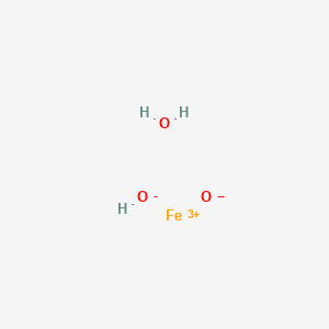 Structure moléculaire de Oxydes de fer (jaune) (CI 77492) — ingrédient actif en cosmétique naturel