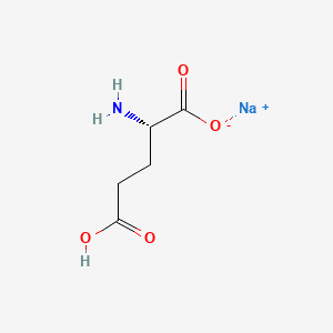 Structure moléculaire de Polyglutamate de sodium (Sodium Polyglutamate) — ingrédient actif en cosmétique naturel