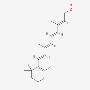 Structure moléculaire de Rétinol (Retinol (Vitamin A)) — ingrédient actif en cosmétique naturel