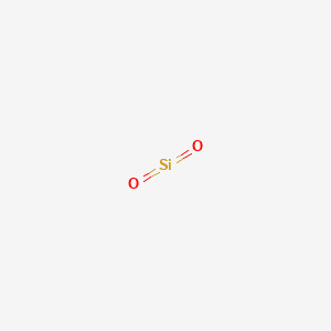 Structure moléculaire de Silice (Silica) — ingrédient actif en cosmétique naturel