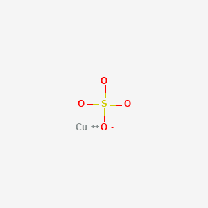 Structure moléculaire de Sulfate de cuivre (Copper Sulfate) — ingrédient actif en cosmétique naturel