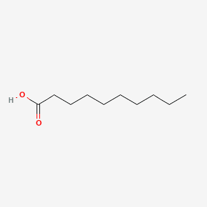 Structure moléculaire de Triglycéride caprylique/caprique (Caprylic/Capric Triglyceride) — ingrédient actif en cosmétique naturel