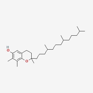 Structure moléculaire de Vitamine E (Tocopherol) — ingrédient actif en cosmétique naturel